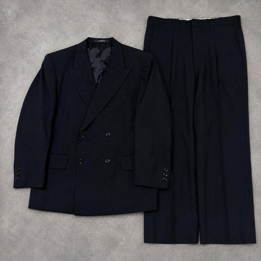 [vintage]90s double breasted custom set black