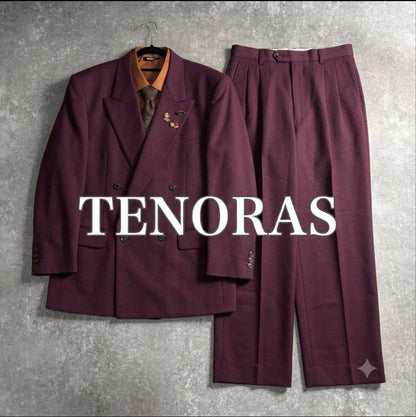 [vintage] Setup double suit classic red finest wool