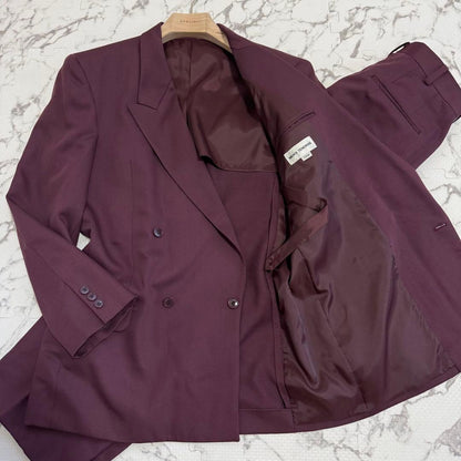 [vintage] Setup double suit classic red finest wool