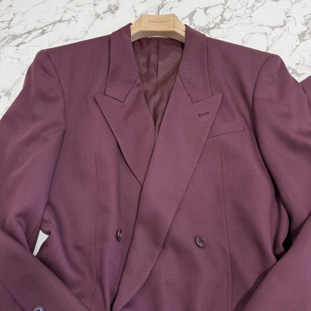 [vintage] Setup double suit classic red finest wool
