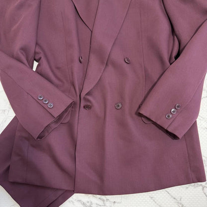 [vintage] Setup double suit classic red finest wool