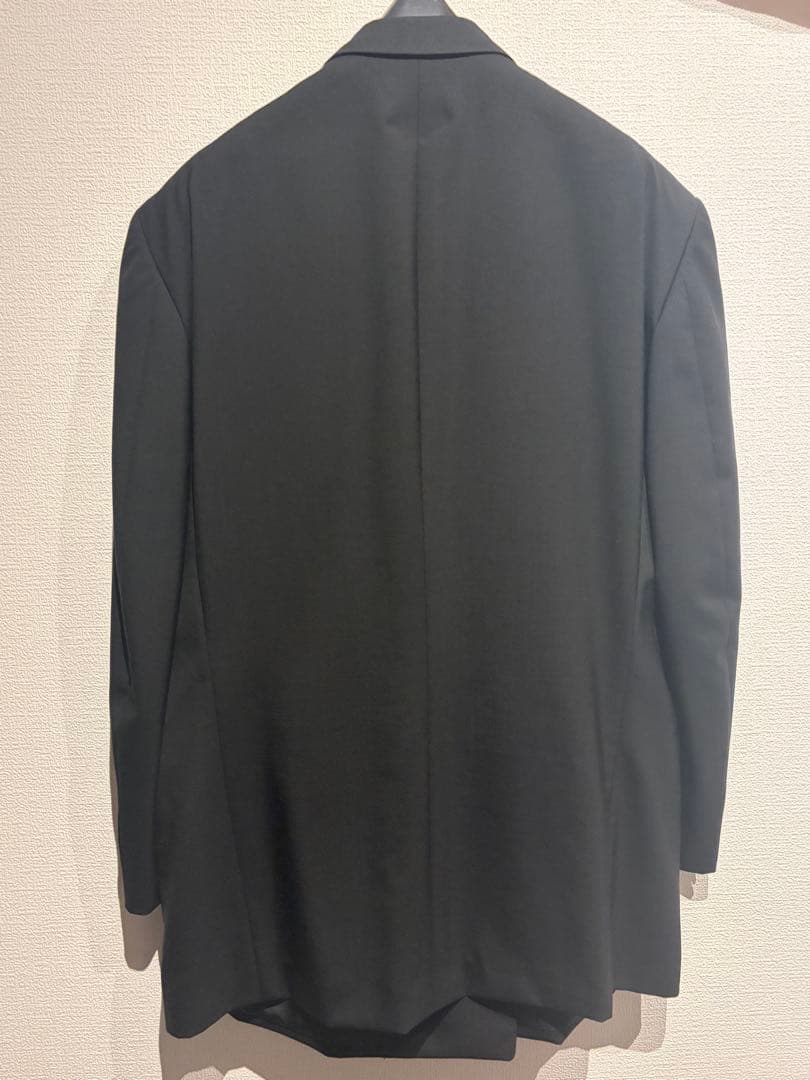 [Extremely Good Condition] Christian Dior Double Setup Suit AB5 Black 100% Wool