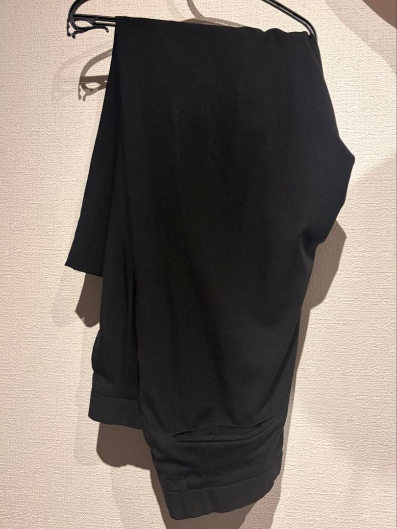 [Extremely Good Condition] Christian Dior Double Setup Suit AB5 Black 100% Wool