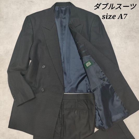 [A7 XL equivalent] Double suit setup dark gray men's large size