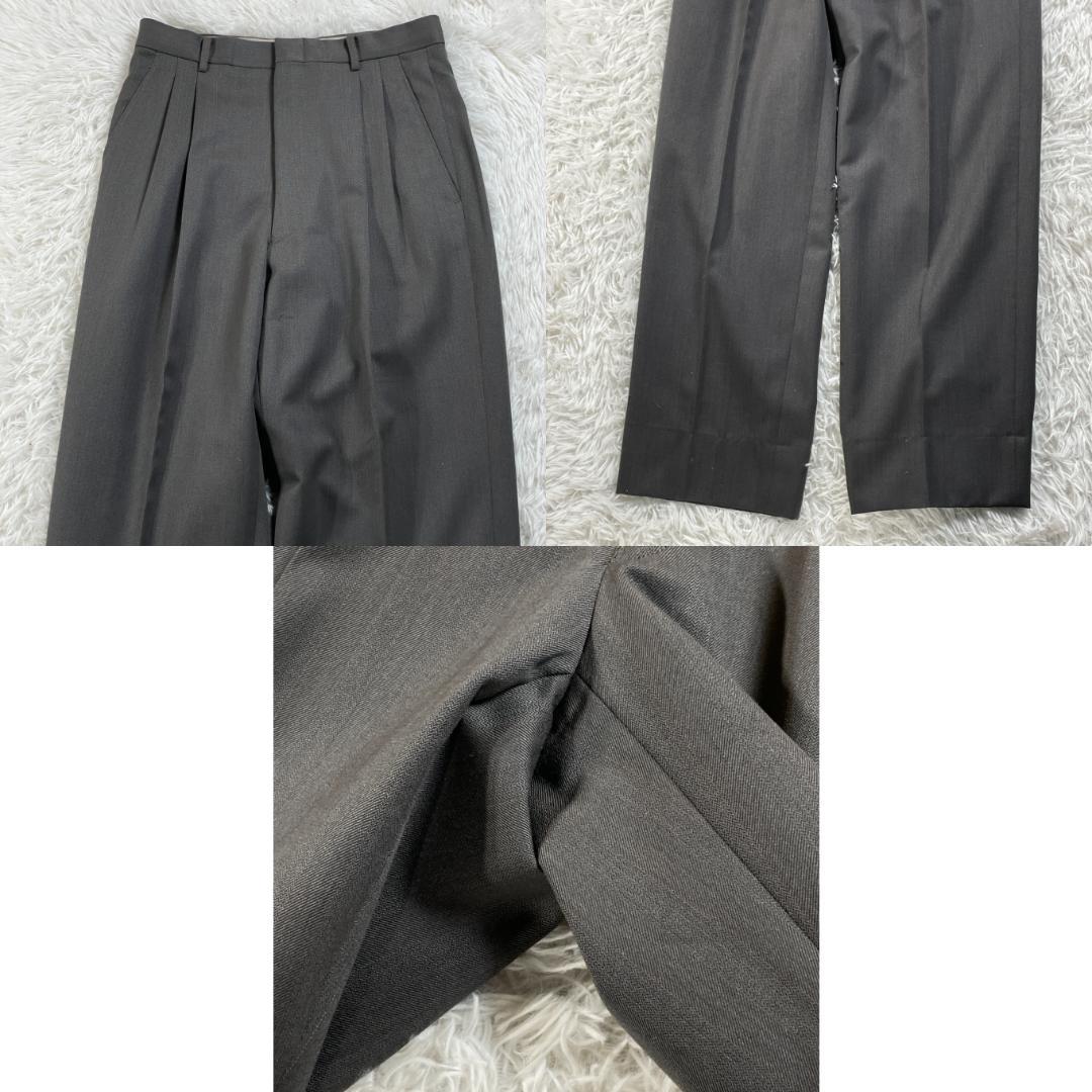 80s 90s 6 Button Double Suit Setup Gray Vintage