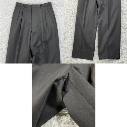 80s 90s 6 Button Double Suit Setup Gray Vintage