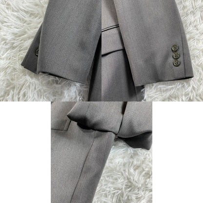 80s 90s 6 Button Double Suit Setup Gray Vintage