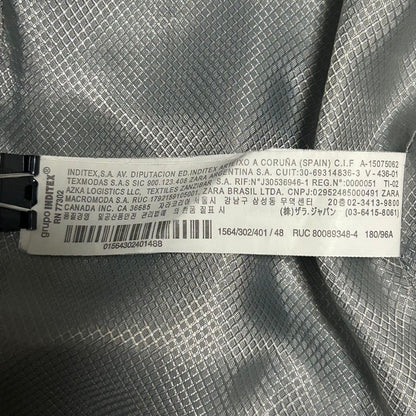 [Good Condition] ZARA MAN Tailored Jacket Navy L Equivalent Lining All Over Pattern