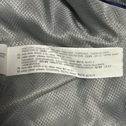 [Good Condition] ZARA MAN Tailored Jacket Navy L Equivalent Lining All Over Pattern