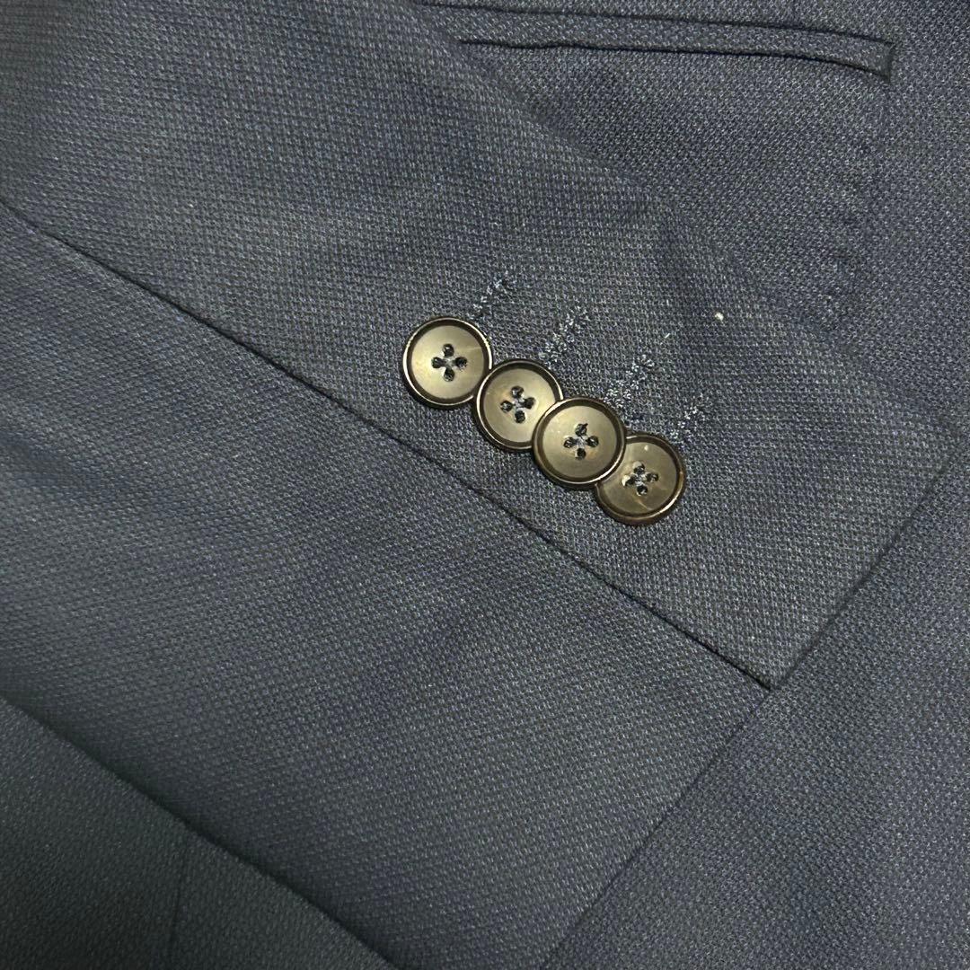 [Good Condition] ZARA MAN Tailored Jacket Navy L Equivalent Lining All Over Pattern