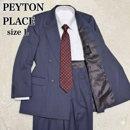 [Peyton Place] Shoulder padded double breasted setup Mode style