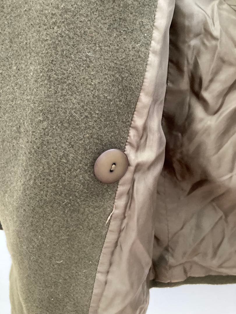 [Extremely beautiful/luxury] petit lapin 100% wool double coat rare design