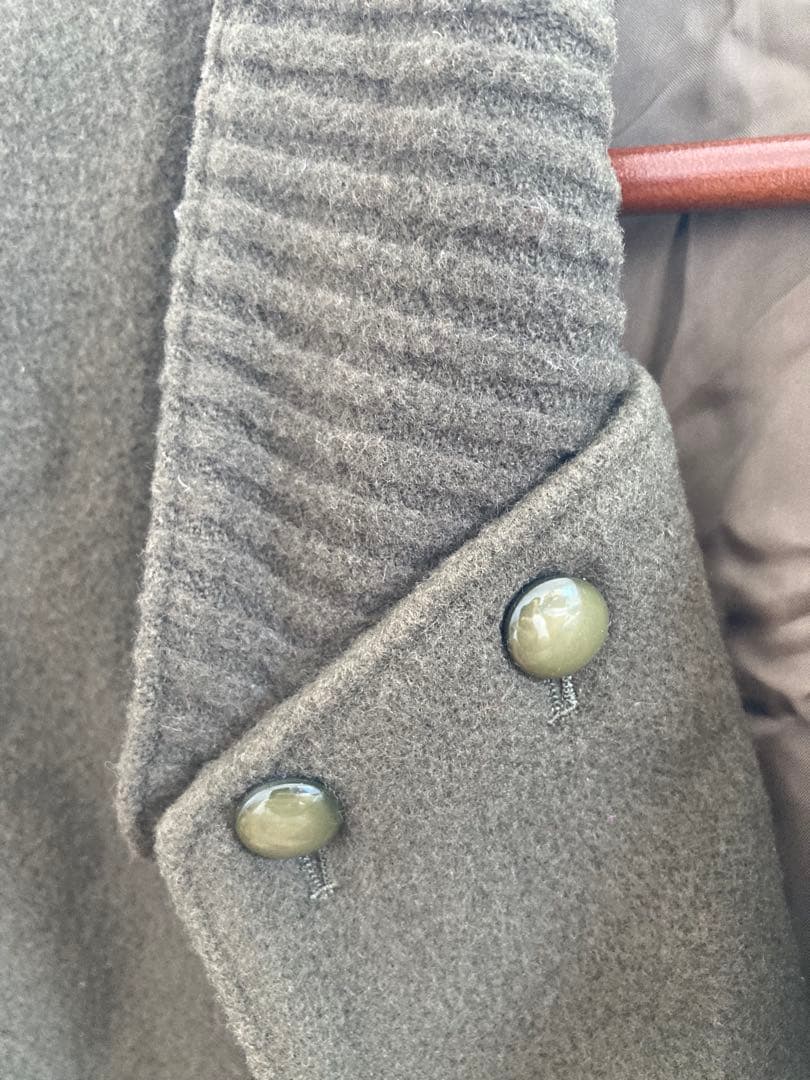 [Extremely beautiful/luxury] petit lapin 100% wool double coat rare design