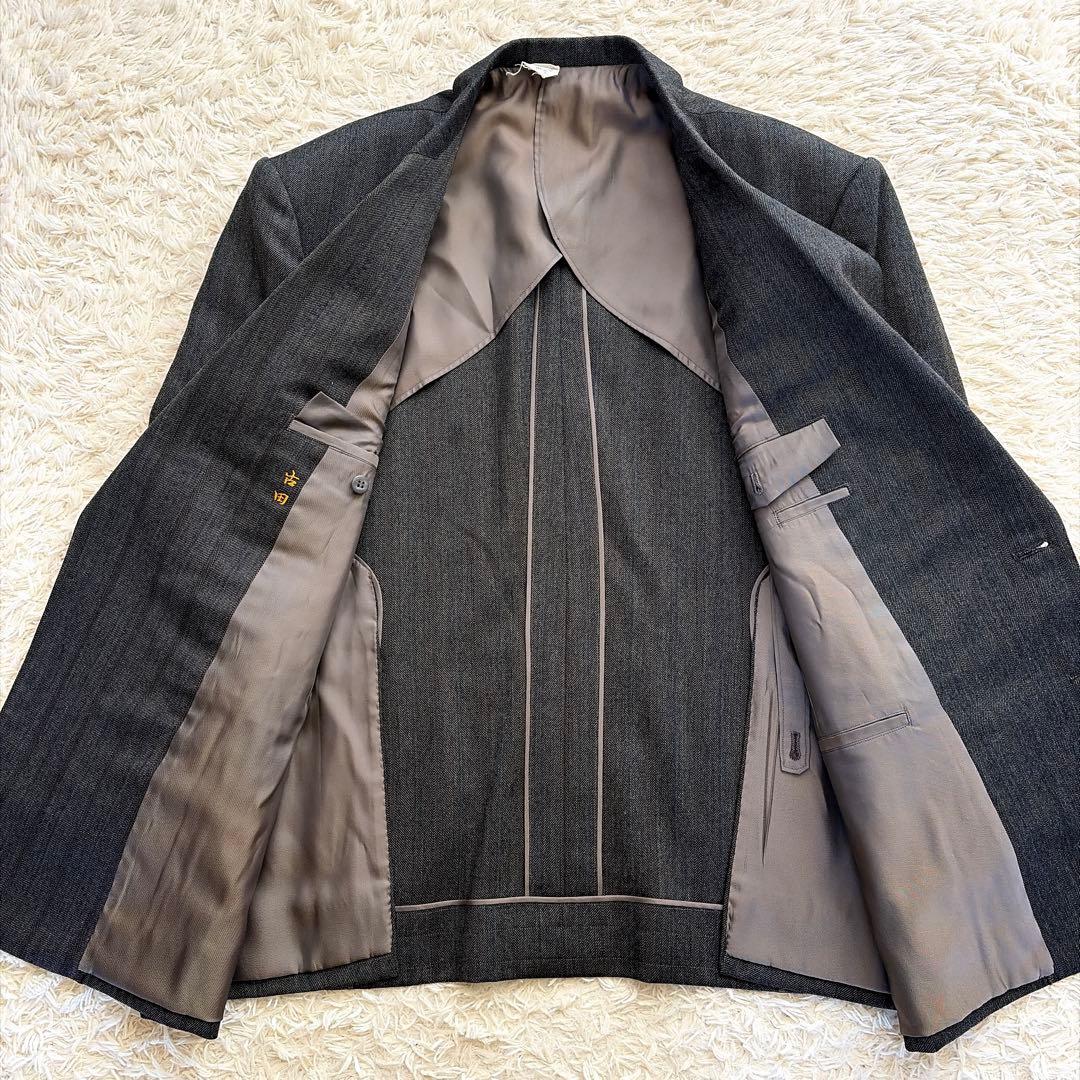 5-piece set, styled double suit, dark gray pins, coming-of-age ceremony #38