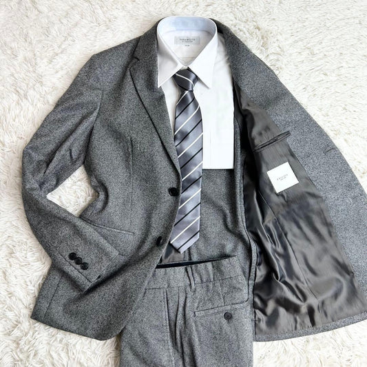 EDIFICE Suit Setup 46/44 Gray Stretch Tailored
