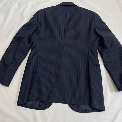 Armani Collezioni suit top and bottom set striped dark gray M