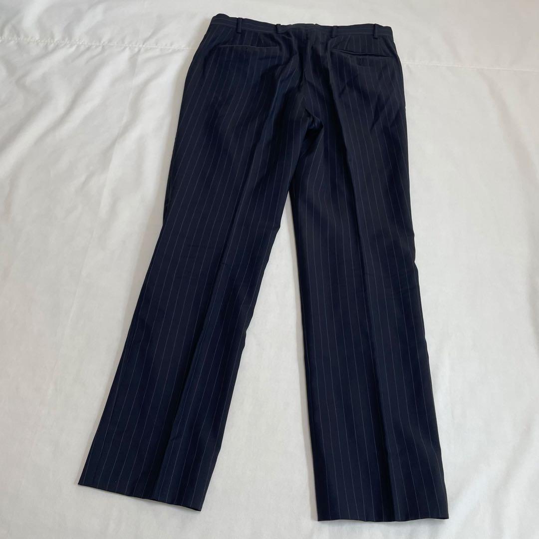 Armani Collezioni suit top and bottom set striped dark gray M