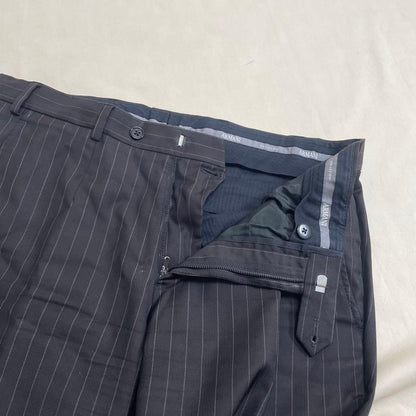 Armani Collezioni suit top and bottom set striped dark gray M