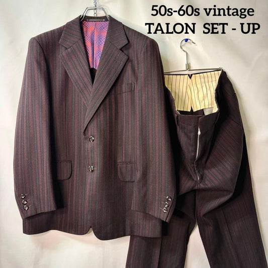 50s60s vintage TALON rockabilly suit shadow stripe