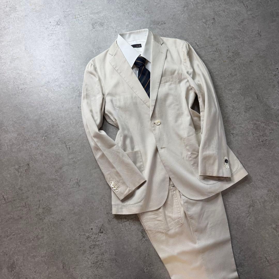 Men's Vintage Striped Setup Suit M Equivalent Good Condition