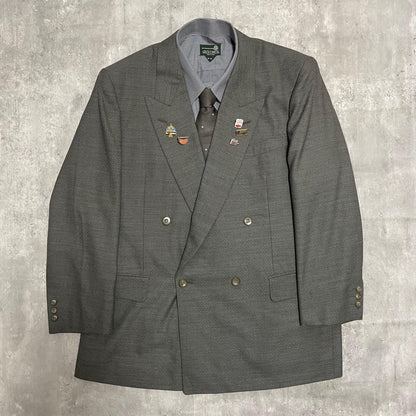 [Set of 5] Armani Setup Pins Tie Shirt Gray Coming of Age Ceremony