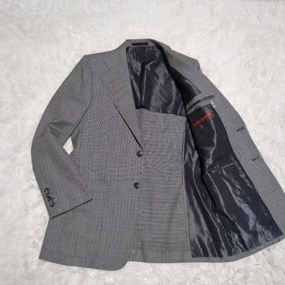 Good condition Rare✨Yves Saint Laurent Tailored Jacket Check Pattern Vintage