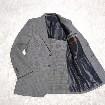 Good condition Rare✨Yves Saint Laurent Tailored Jacket Check Pattern Vintage