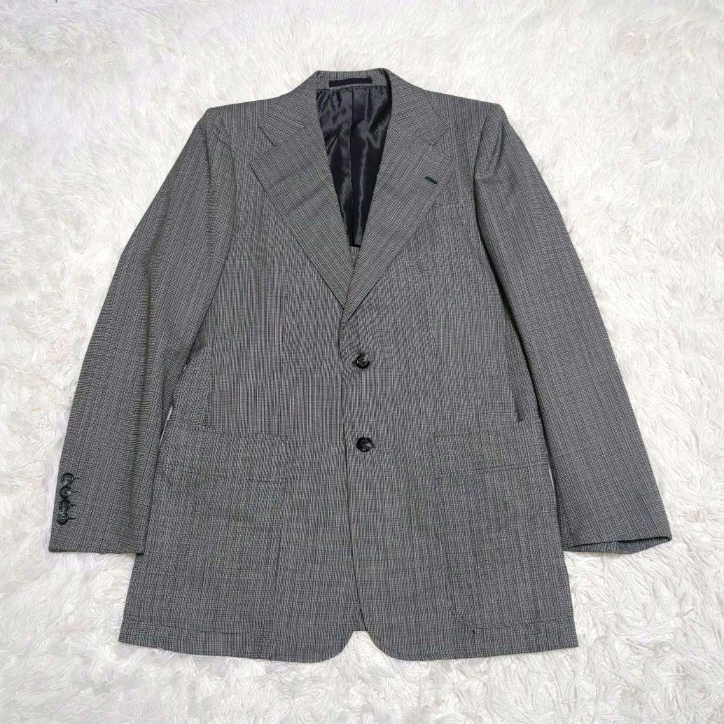 Good condition Rare✨Yves Saint Laurent Tailored Jacket Check Pattern Vintage