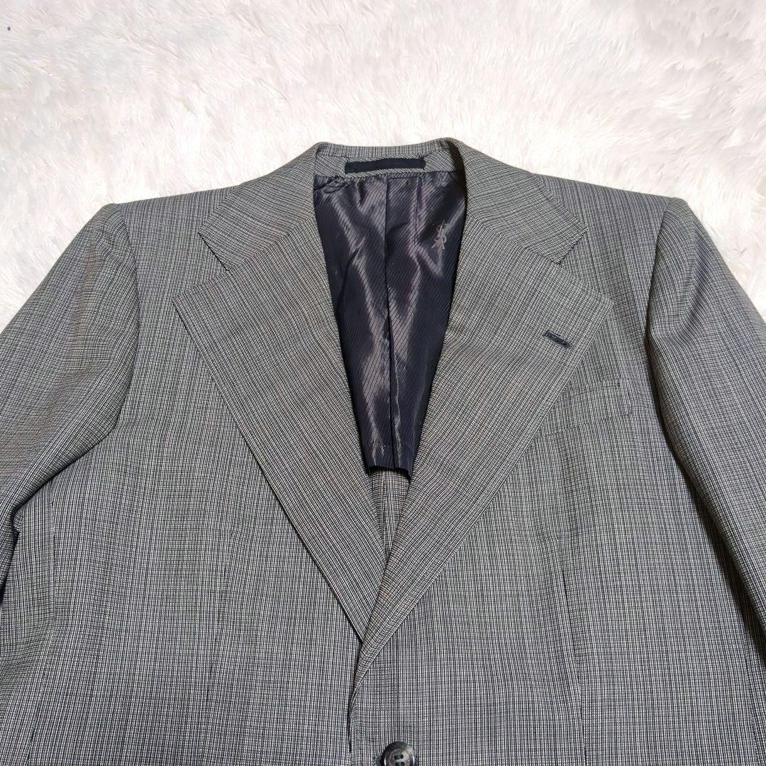 Good condition Rare✨Yves Saint Laurent Tailored Jacket Check Pattern Vintage