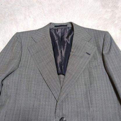 Good condition Rare✨Yves Saint Laurent Tailored Jacket Check Pattern Vintage