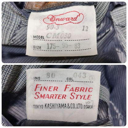 Good condition Rare✨Yves Saint Laurent Tailored Jacket Check Pattern Vintage