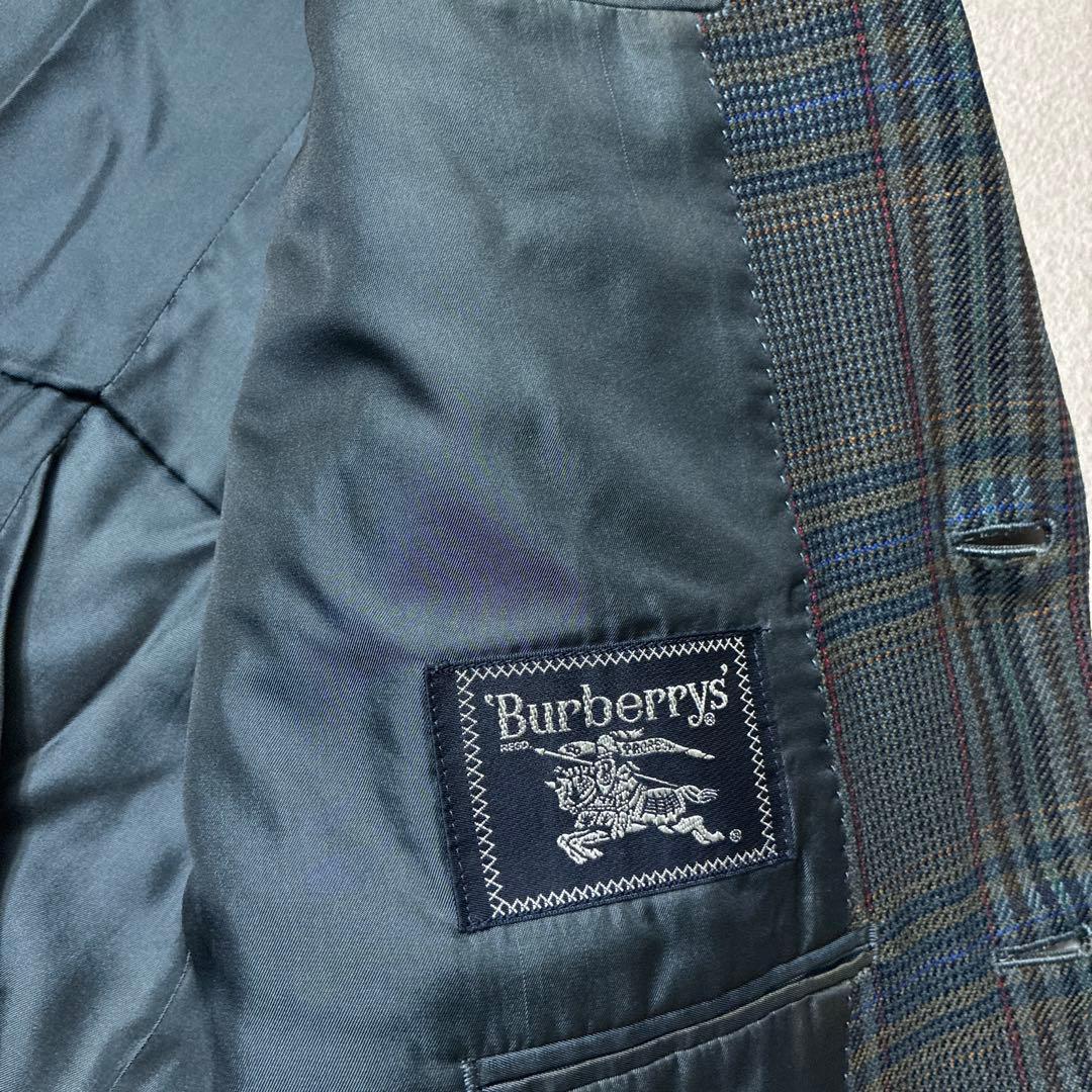 90s Burberry Tailored Jacket Multicolor Check Blazer Spring Autumn Winter Lamb Wool