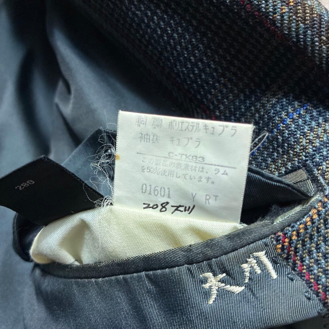 90s Burberry Tailored Jacket Multicolor Check Blazer Spring Autumn Winter Lamb Wool