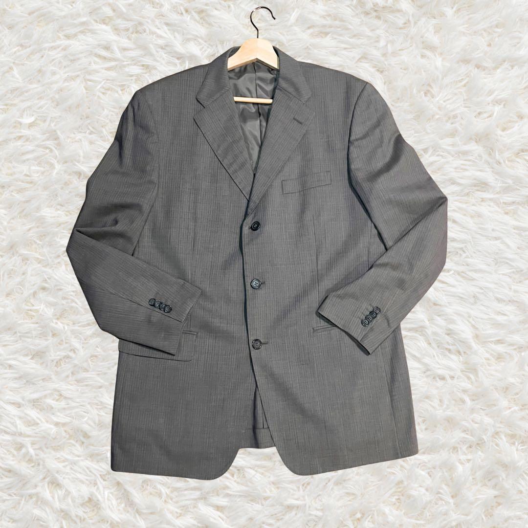 [Extremely Good Condition] Vintage TOPVALU Wool Suit 2XL A8 Gray