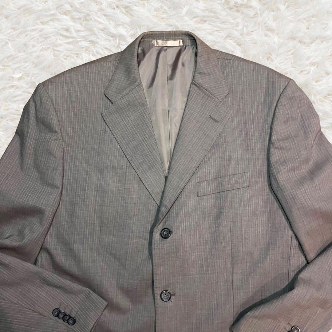 [Extremely Good Condition] Vintage TOPVALU Wool Suit 2XL A8 Gray