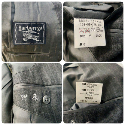 Burberry's Vintage Suit Setup Wool Stripe BB6