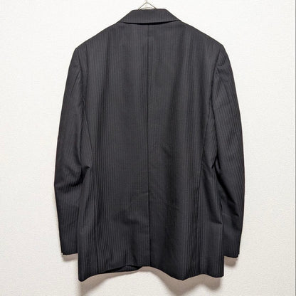 Roberman Pinstripe Suit Setup Business Charcoal Gray M