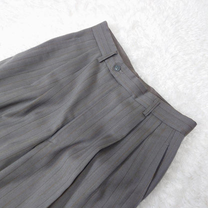 Vintage old clothes gray striped double suit set up