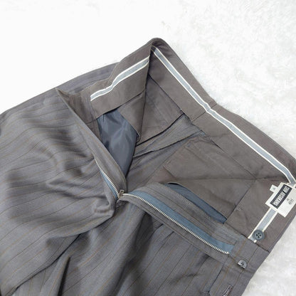 Vintage old clothes gray striped double suit set up