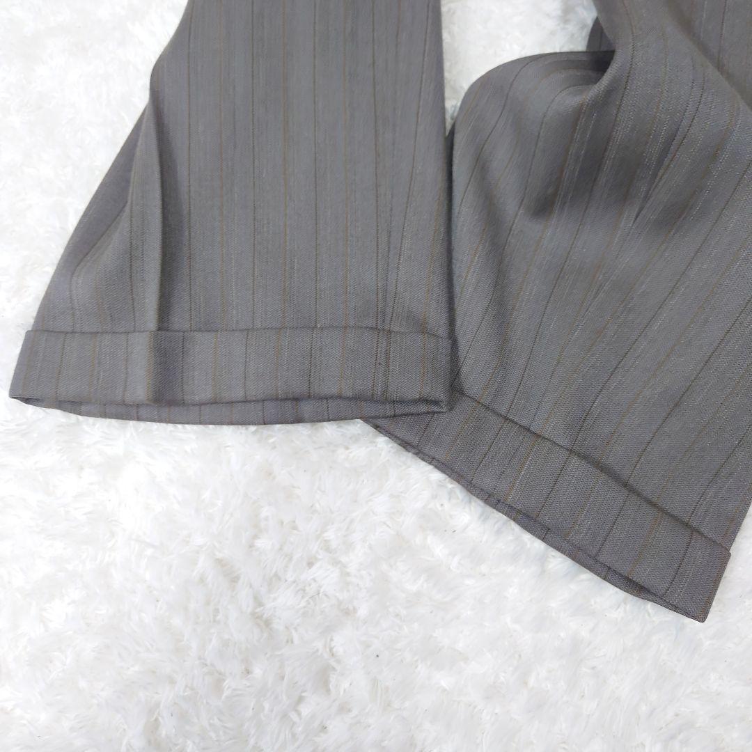 Vintage old clothes gray striped double suit set up
