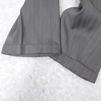 Vintage old clothes gray striped double suit set up
