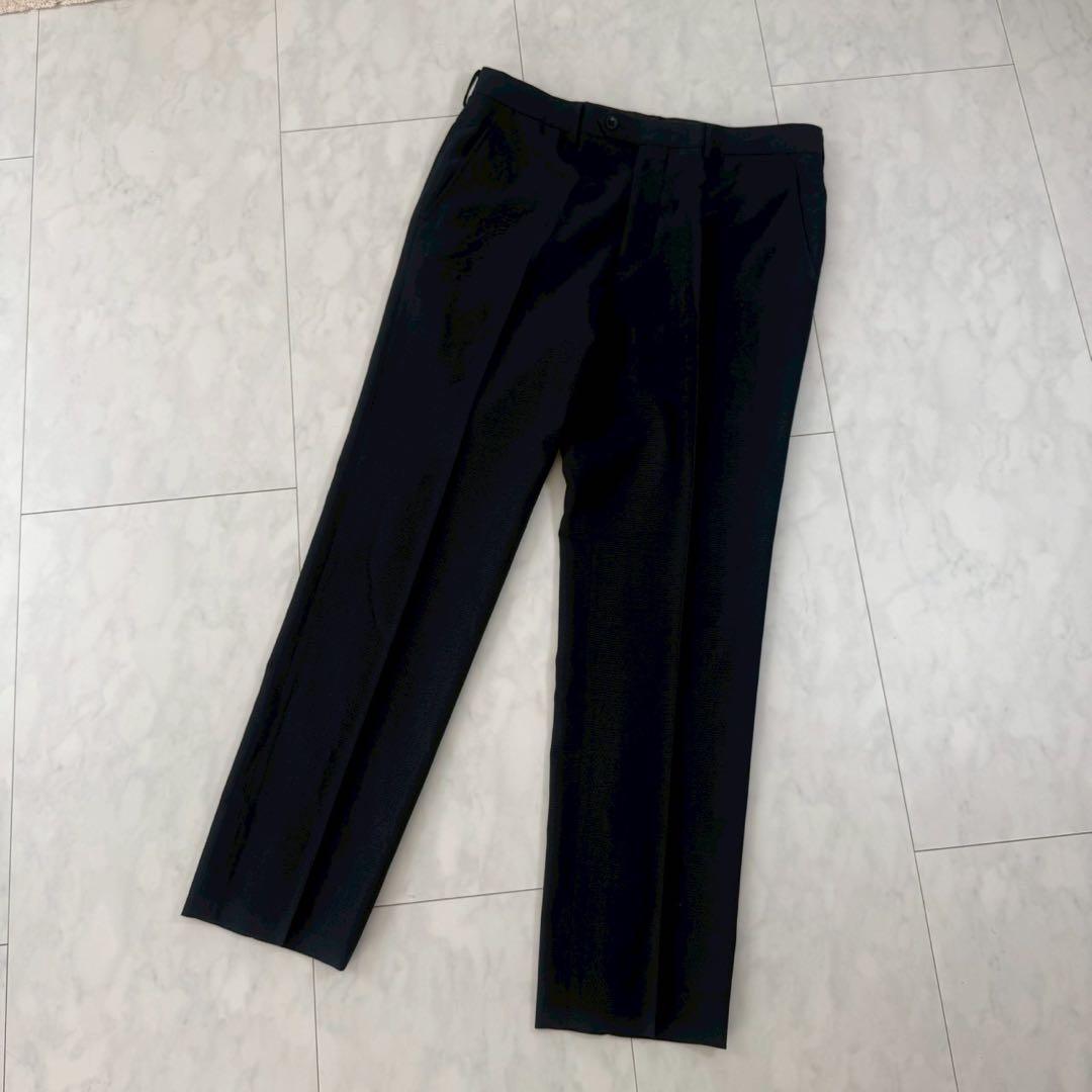 [Good condition] 2-piece business suit set, vest + slacks, thin ◇ Navy, A7-84