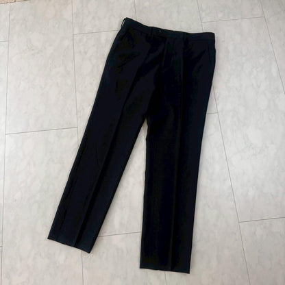 [Good condition] 2-piece business suit set, vest + slacks, thin ◇ Navy, A7-84