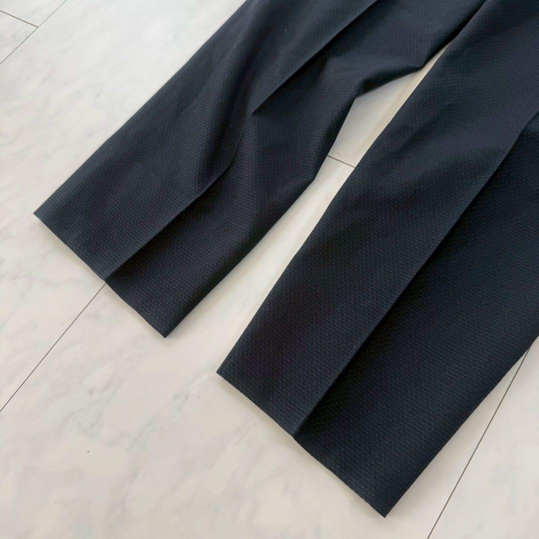 [Good condition] 2-piece business suit set, vest + slacks, thin ◇ Navy, A7-84