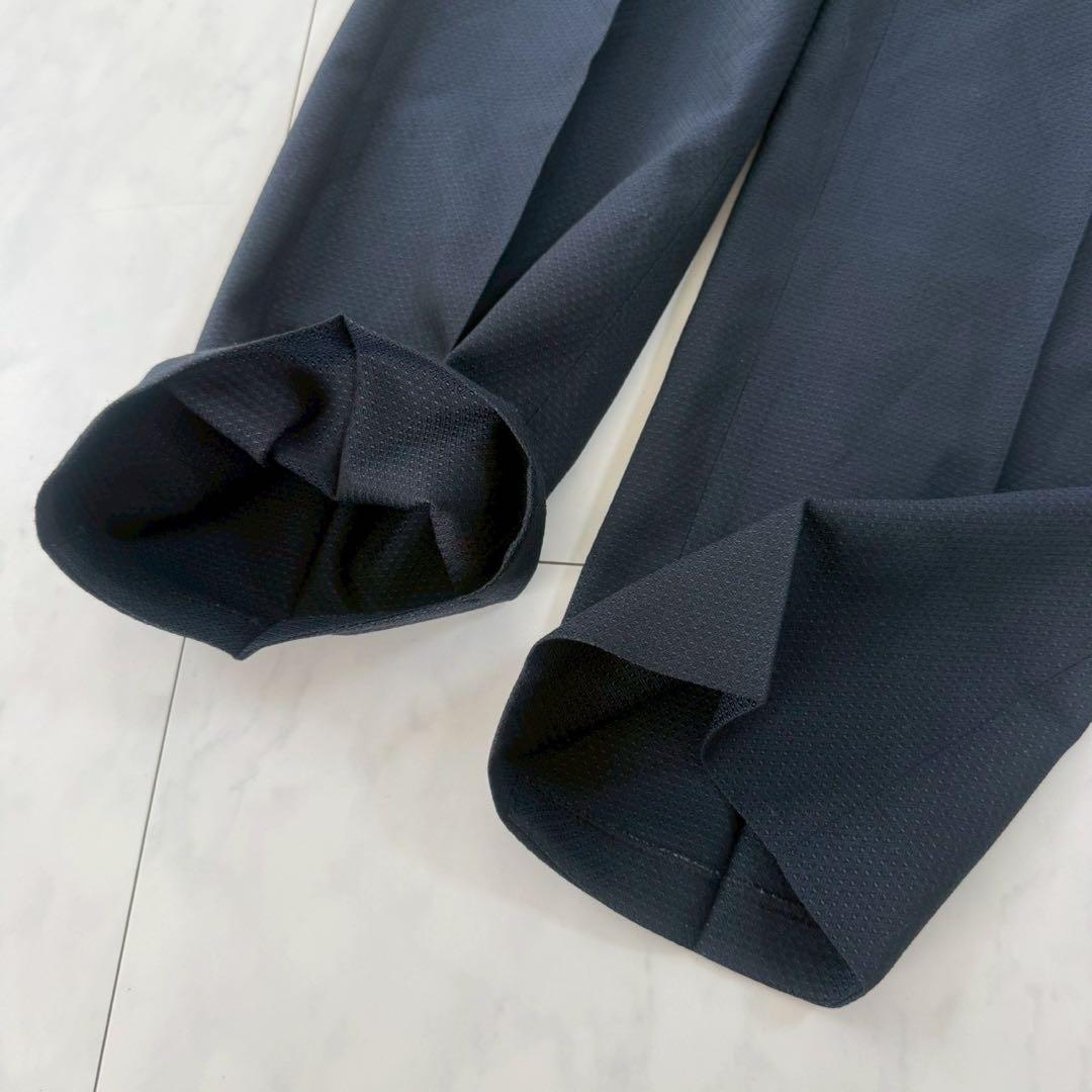 [Good condition] 2-piece business suit set, vest + slacks, thin ◇ Navy, A7-84