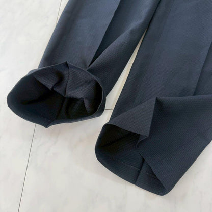 [Good condition] 2-piece business suit set, vest + slacks, thin ◇ Navy, A7-84