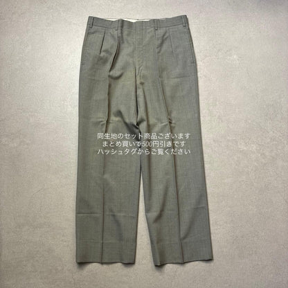 90s Burberry Light Gray Double Jacket 175AB6 Wool Vintage
