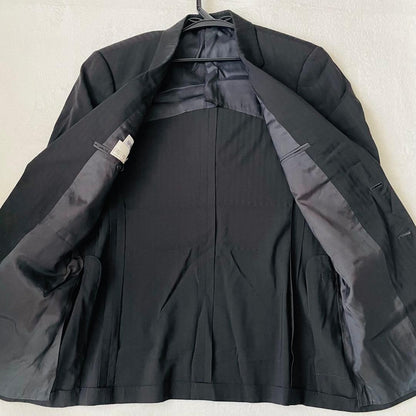 m08 [Extremely beautiful item/XL] Armani Collezioni black suit 2B authentic Italian