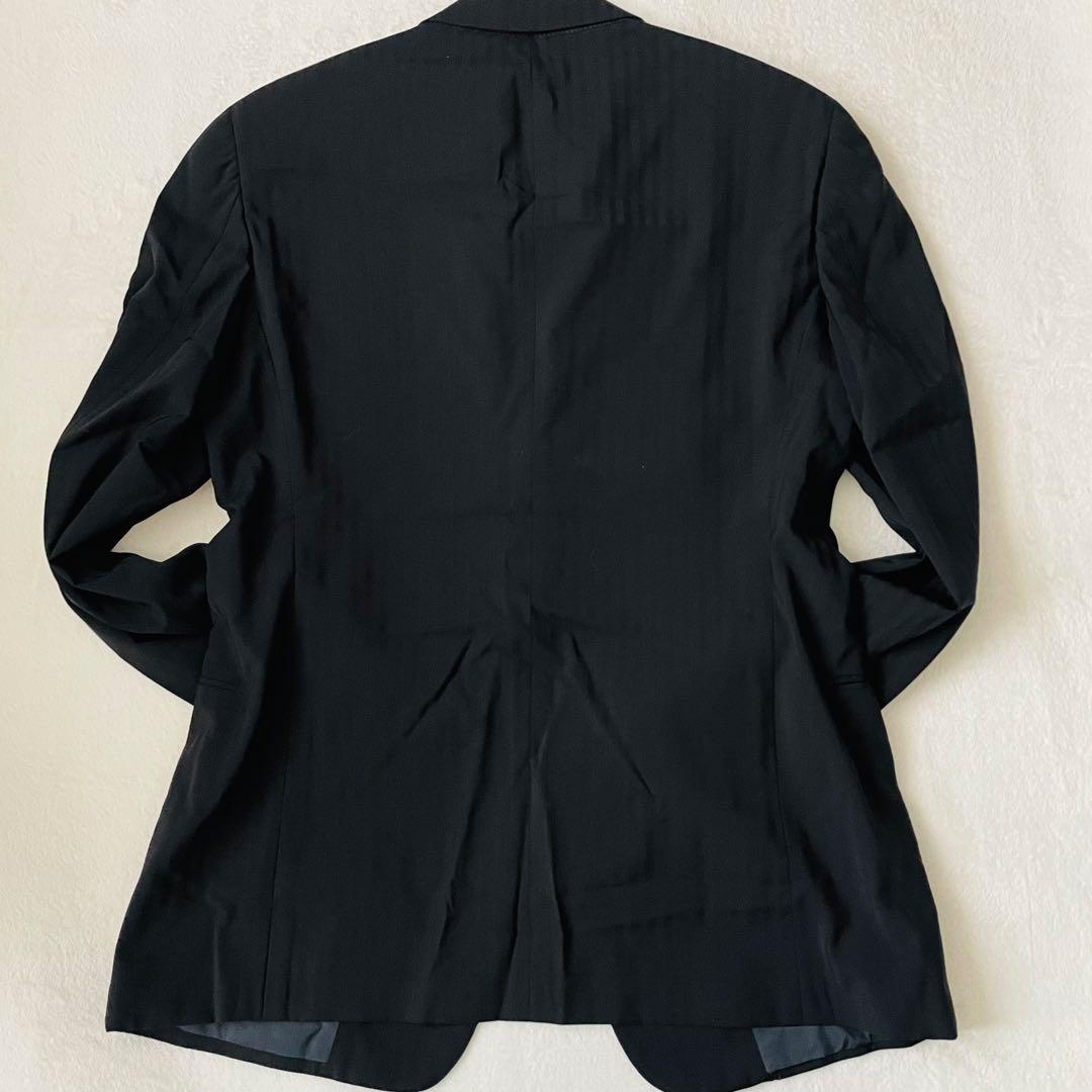 m08 [Extremely beautiful item/XL] Armani Collezioni black suit 2B authentic Italian