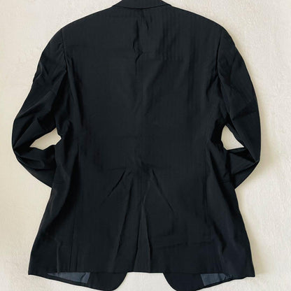 m08 [Extremely beautiful item/XL] Armani Collezioni black suit 2B authentic Italian
